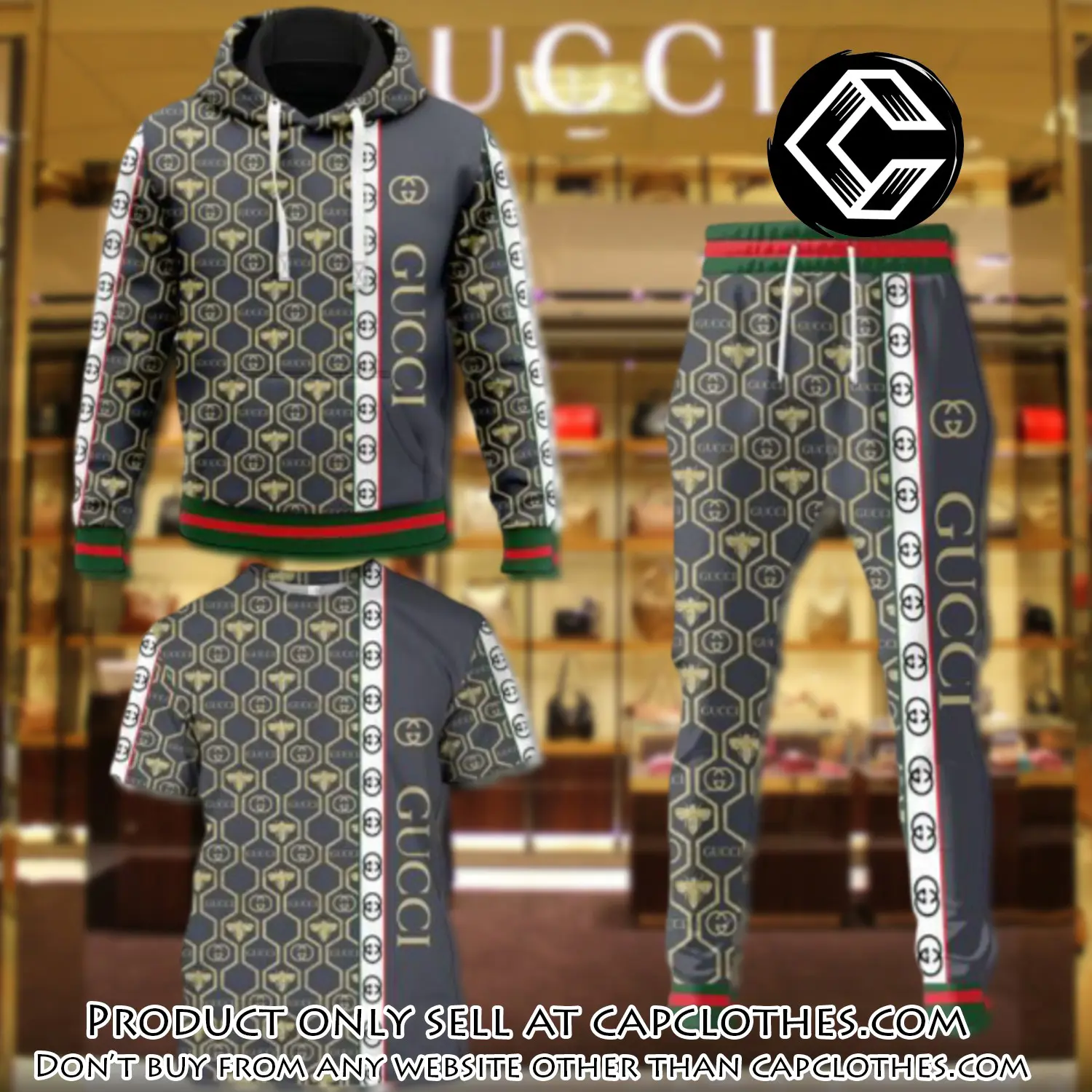 Gucci luxury brand combo tshirt hoodie long pants set trending 24 outfit sport lcs1034 cc5209127